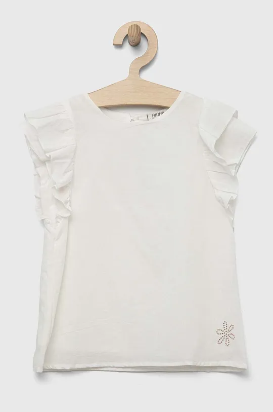 bijela Dječja pamučna bluza Birba&Trybeyond Za djevojčice