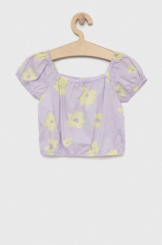 фіолетовий Дитяча льняна блузка GAP Для дівчаток