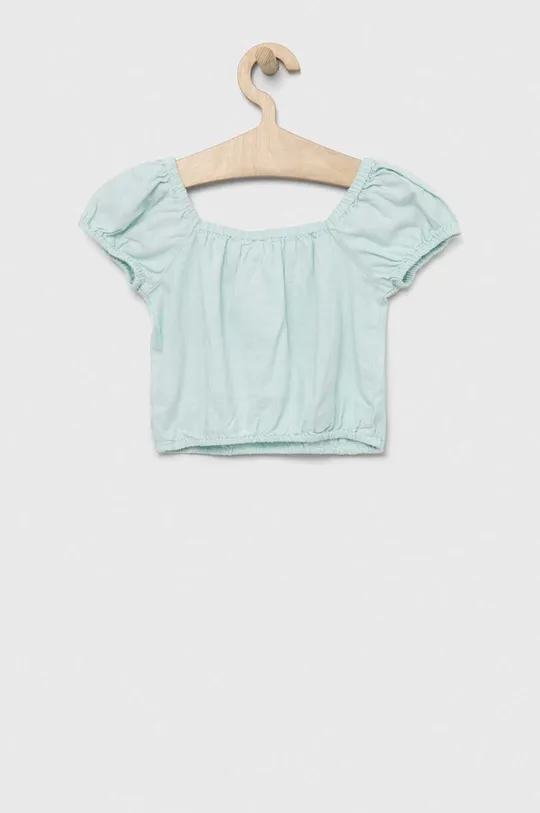 Дитяча льняна блузка GAP блакитний