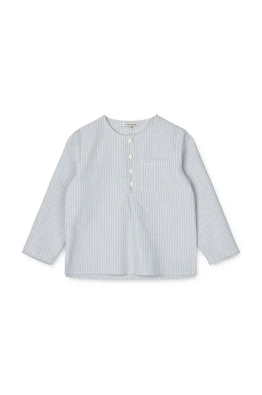 Хлопковая блузка для младенцев Liewood голубой