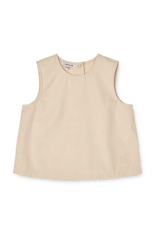 бежевий Бавовняна блузка для немовлят Liewood Для дівчаток