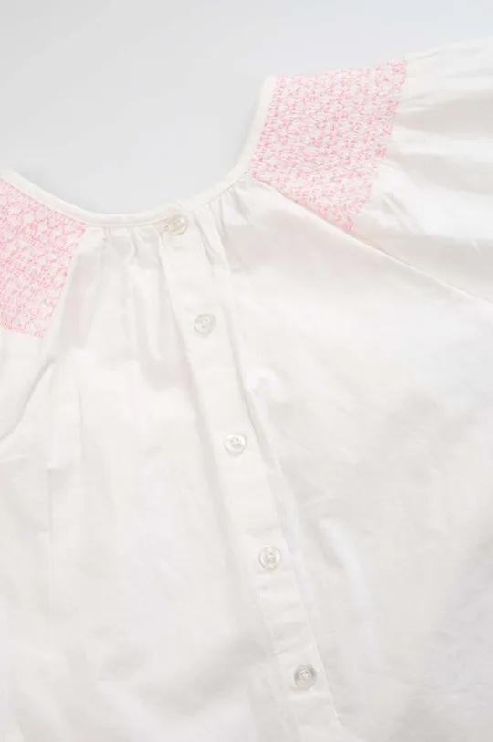 білий Дитяча бавовняна блузка Coccodrillo