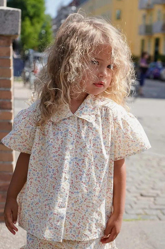 πολύχρωμο Παιδική βαμβακερή μπλούζα Konges Sløjd Για κορίτσια