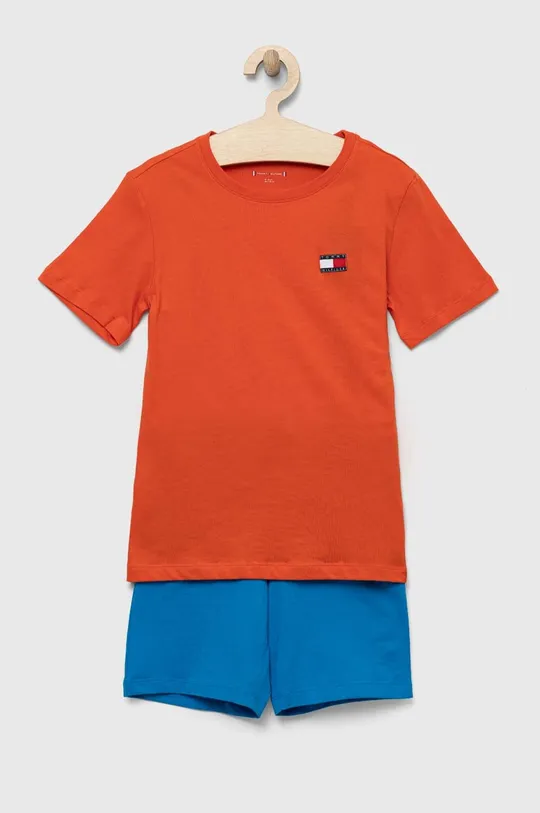 πορτοκαλί Παιδικές βαμβακερές πιτζάμες Tommy Hilfiger Για αγόρια