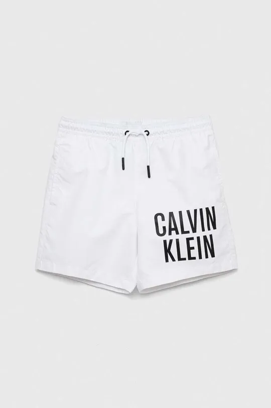 biały Calvin Klein Jeans szorty kąpielowe dziecięce Chłopięcy