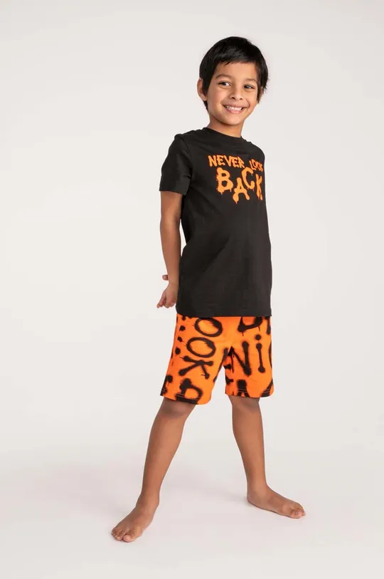 πορτοκαλί Παιδικές βαμβακερές πιτζάμες Coccodrillo Για αγόρια