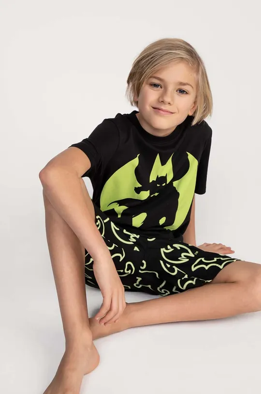 Otroška bombažna pižama Coccodrillo x Batman