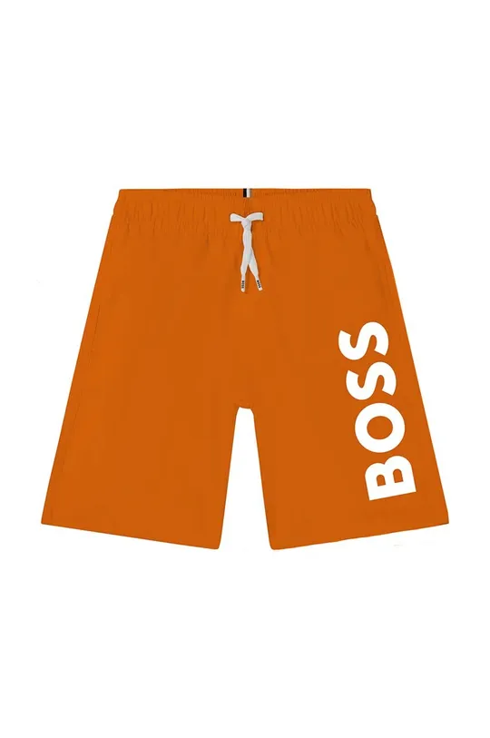 oranžová Detské plavkové šortky BOSS Chlapčenský