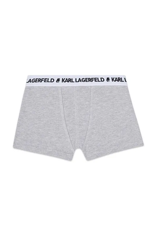 Otroške boksarice Karl Lagerfeld 2-pack siva