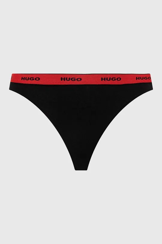 HUGO stringi 3-pack czerwony