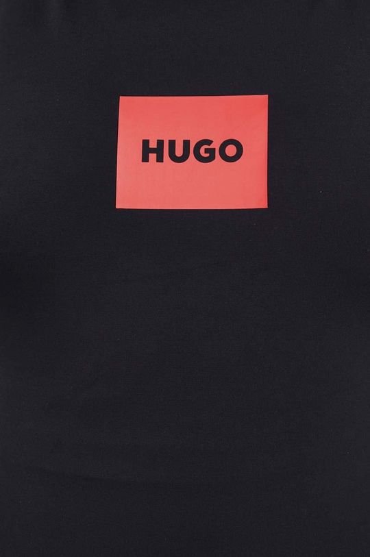 czarny HUGO jednoczęściowy strój kąpielowy