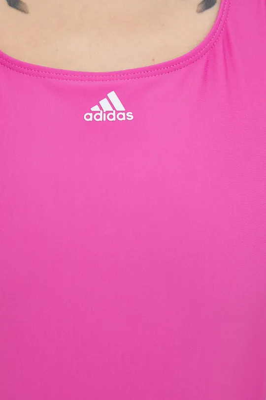 rózsaszín adidas Performance egyrészes fürdőruha Mid 3-Stripes