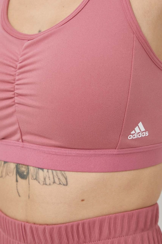 ružová Podprsenka na jogu adidas Performance Coreessentials