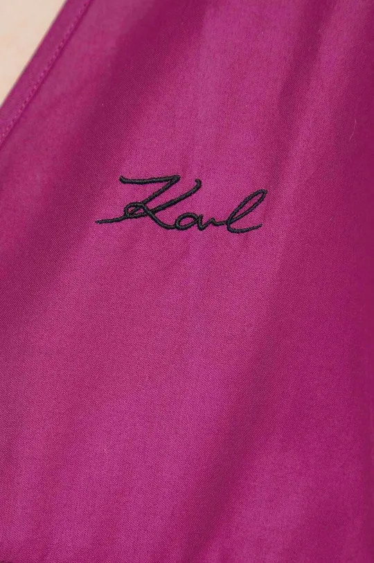 Βαμβακερό φόρεμα παραλίας Karl Lagerfeld Γυναικεία