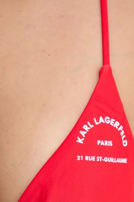 czerwony Karl Lagerfeld biustonosz kąpielowy
