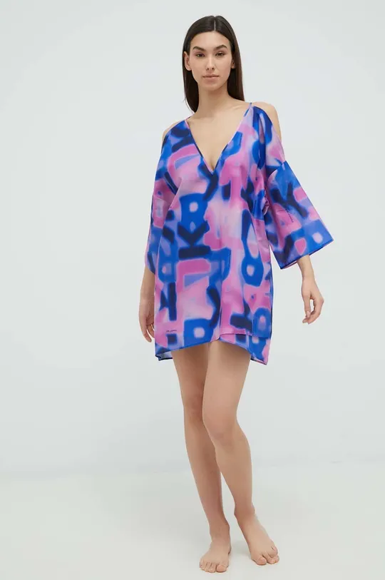Karl Lagerfeld sukienka plażowa bawełniana 100 % Bawełna