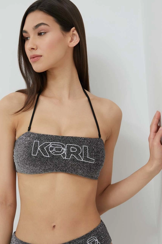 γκρί Bikini top Karl Lagerfeld Γυναικεία