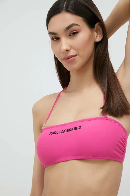 ροζ Bikini top Karl Lagerfeld Γυναικεία