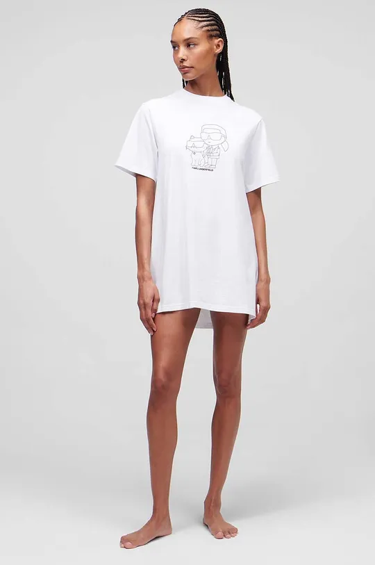 Karl Lagerfeld koszula piżamowa Materiał zasadniczy: 95 % Bawełna organiczna, 5 % Elastan