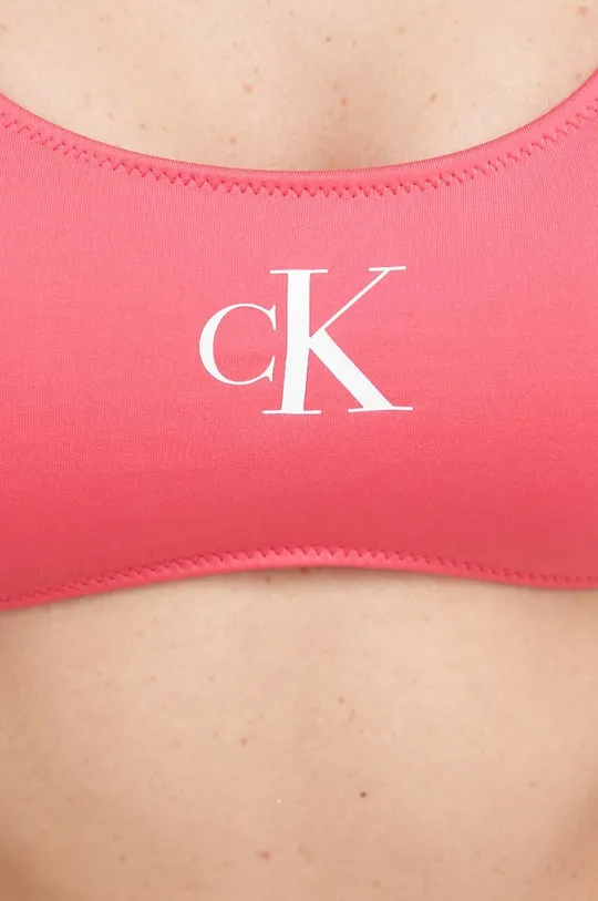 fioletowy Calvin Klein biustonosz kąpielowy