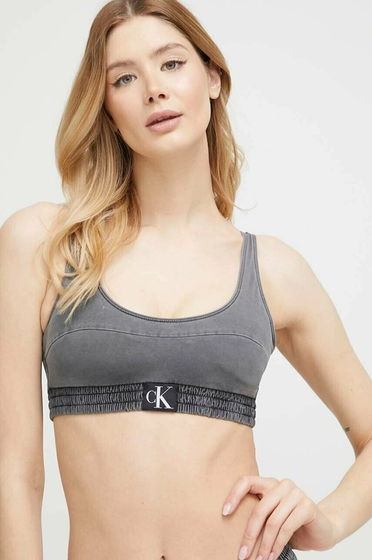 γκρί Μαγιό σλιπ μπικίνι Calvin Klein Γυναικεία