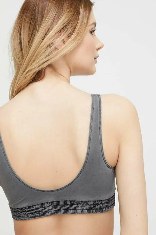 Plavková podprsenka Calvin Klein sivá