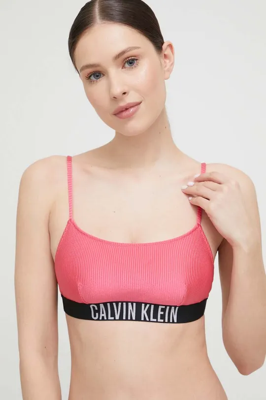 fioletowy Calvin Klein biustonosz kąpielowy Damski