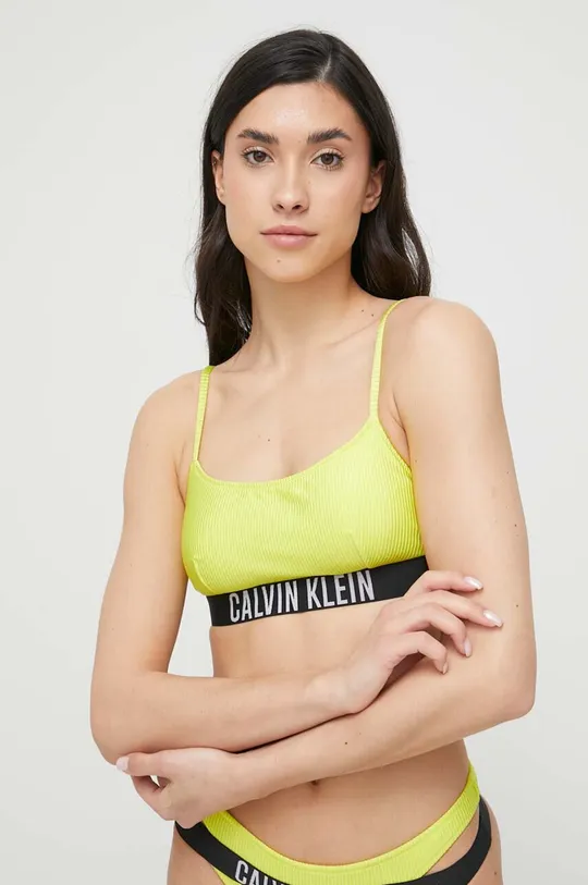 zielony Calvin Klein biustonosz kąpielowy Damski