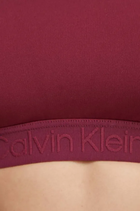 burgundské Plavková podprsenka Calvin Klein