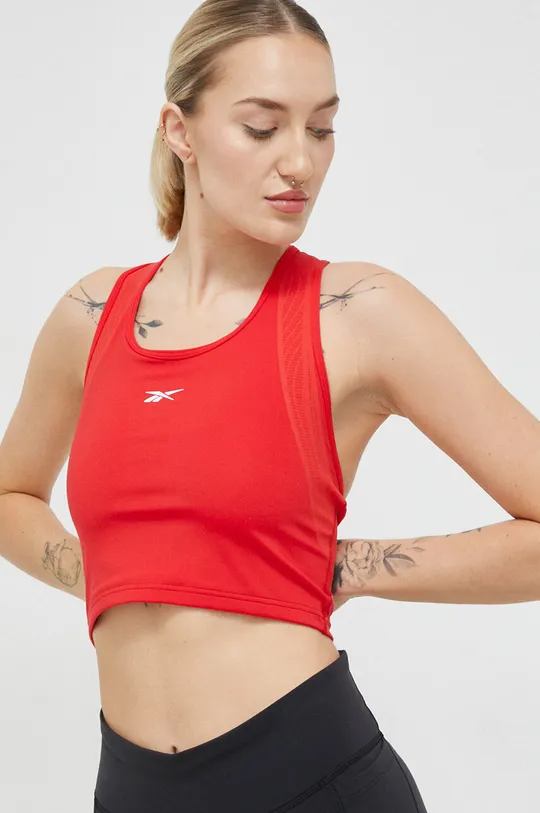 crvena Top za trening Reebok Lux Perform