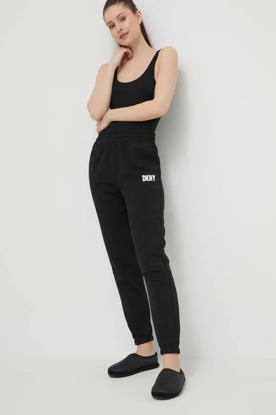 Παντελόνι πιτζάμας DKNY μαύρο