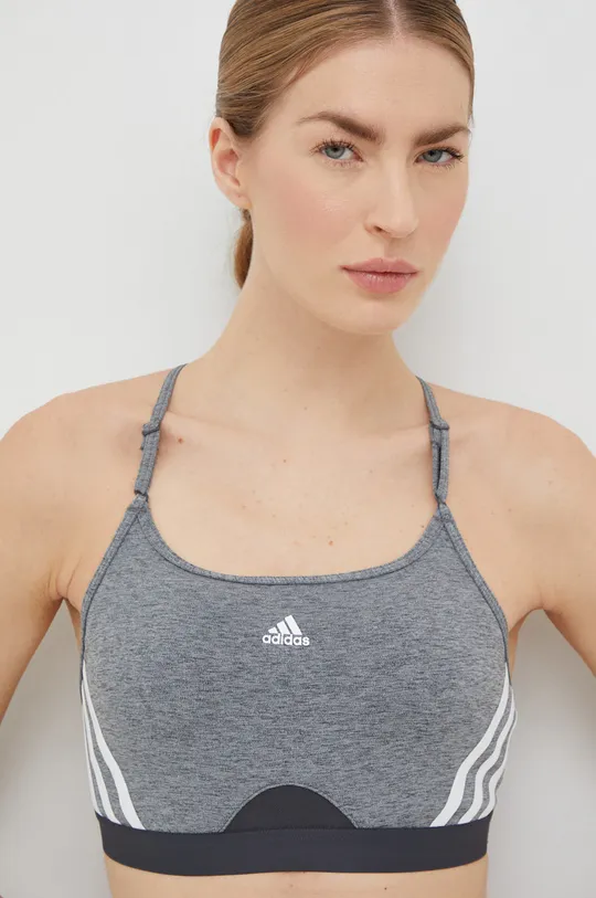 серый Спортивный бюстгальтер adidas Performance Aeroreact Женский