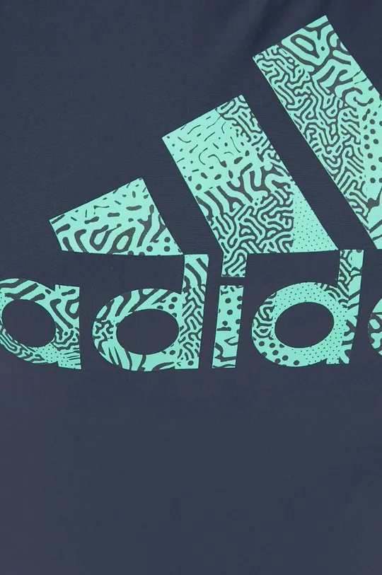 тёмно-синий Слитный купальник adidas Performance Big Logo