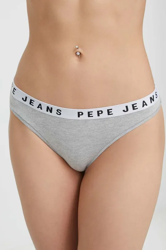 szary Pepe Jeans stringi Damski