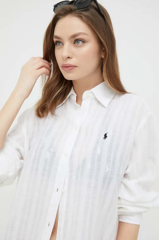 Polo Ralph Lauren koszula plażowa lniana 60 % Len, 40 % Bawełna