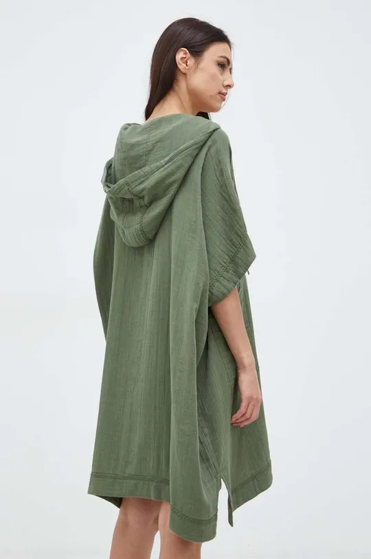 Bavlnený plážový plášť Polo Ralph Lauren zelená