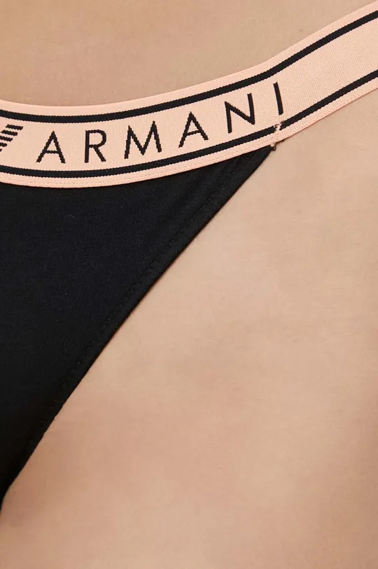 Στρινγκ Emporio Armani Underwear 2-pack  Κύριο υλικό: 95% Βαμβάκι, 5% Σπαντέξ Πλέξη Λαστιχο: 82% Πολυεστέρας, 10% Πολυαμίδη, 8% Σπαντέξ