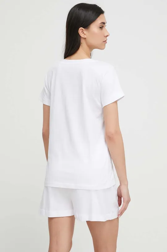 Βαμβακερές πιτζάμες Emporio Armani Underwear λευκό