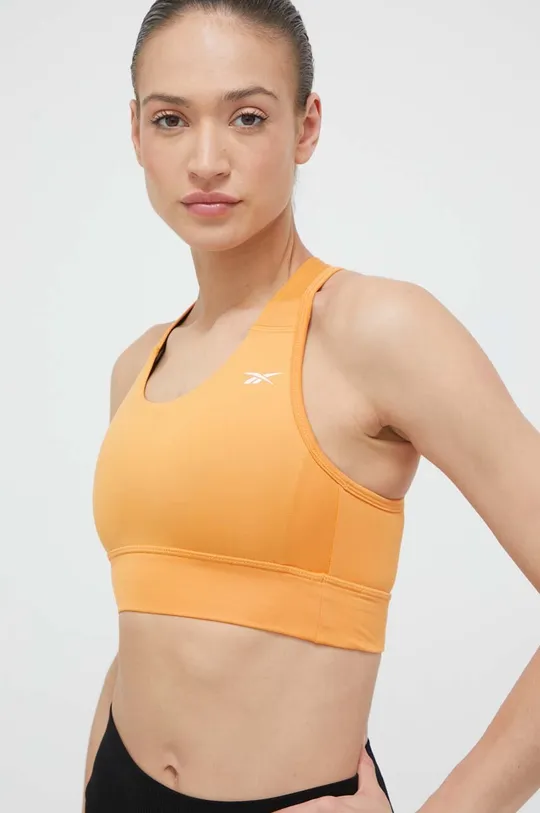 pomarańczowy Reebok biustonosz sportowy Running Essentials