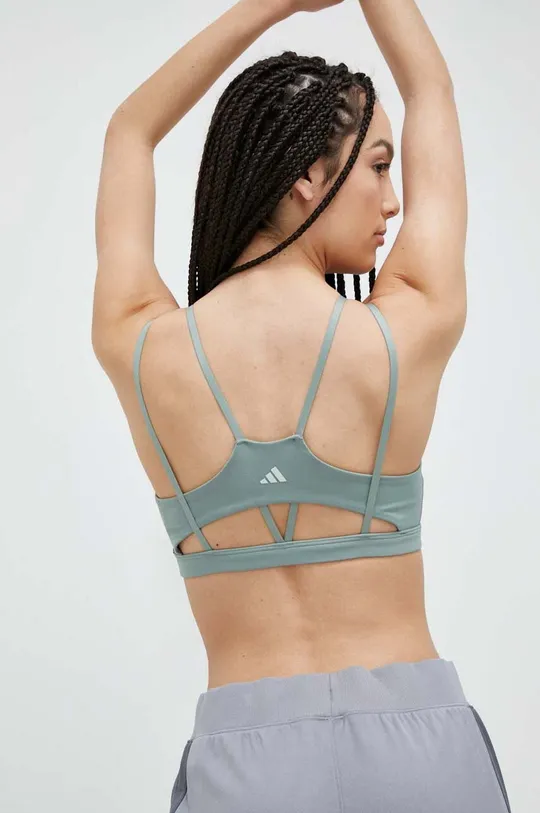 зелений Бюстгальтер для йоги adidas Performance Yoga Studio Luxe Жіночий