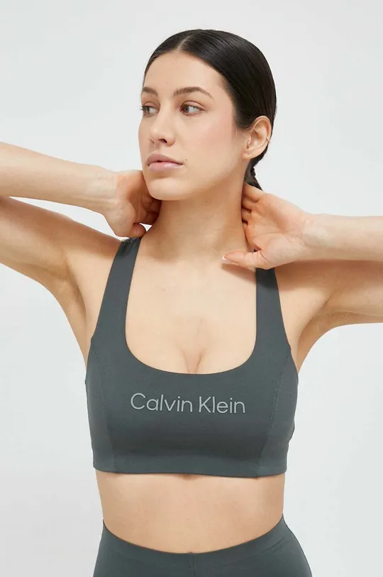 zielony Calvin Klein Performance biustonosz sportowy Essentials Damski