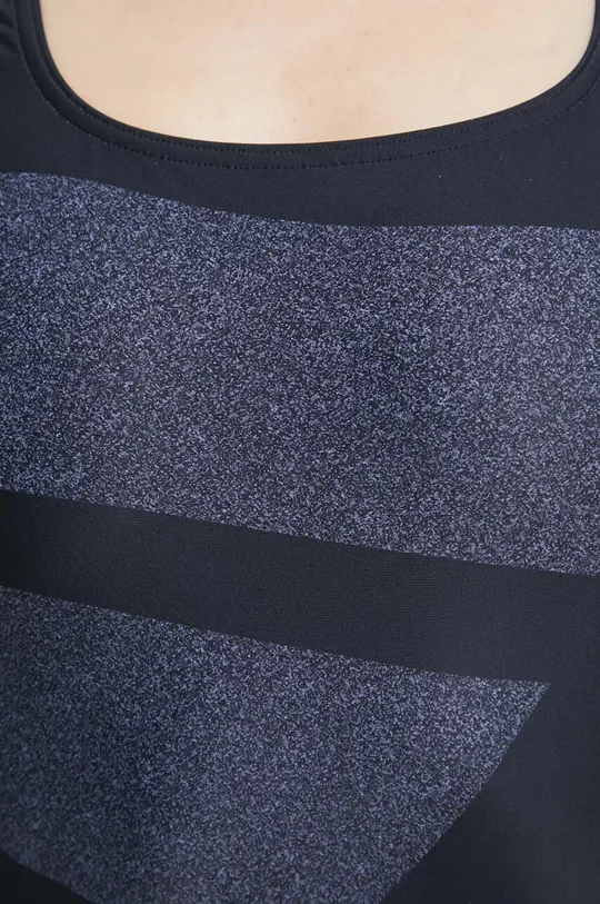 czarny adidas Performance jednoczęściowy strój kąpielowy Big Bars Graphic