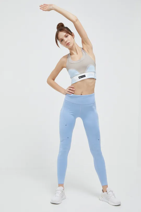 adidas Performance biustonosz sportowy Marimekko niebieski
