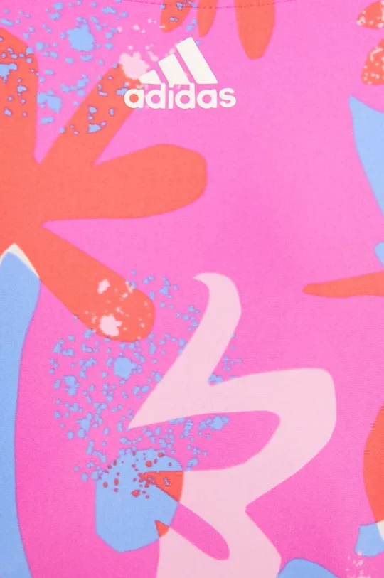 różowy adidas Performance jednoczęściowy strój kąpielowy Floral