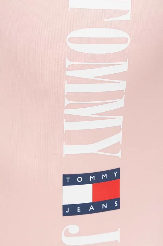rózsaszín Tommy Jeans egyrészes fürdőruha