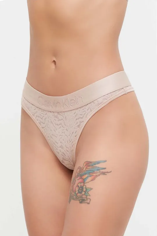 béžová Tangá Calvin Klein Underwear Dámsky