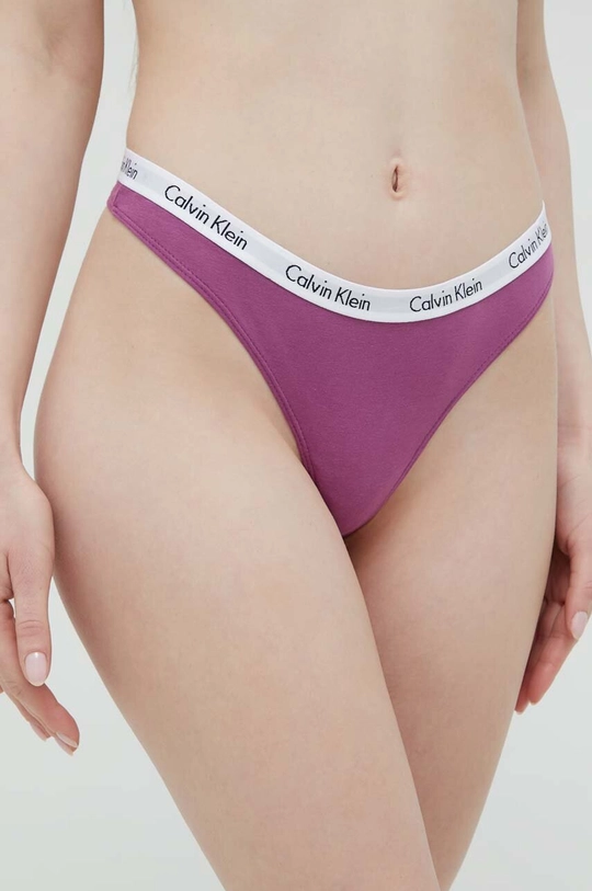 fioletowy Calvin Klein Underwear stringi Damski