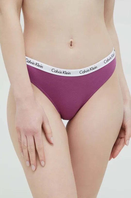 μωβ Σλιπ Calvin Klein Underwear Γυναικεία
