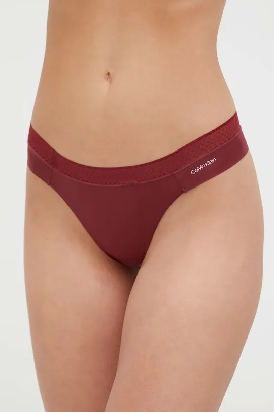 burgundské Tangá Calvin Klein Underwear Dámsky