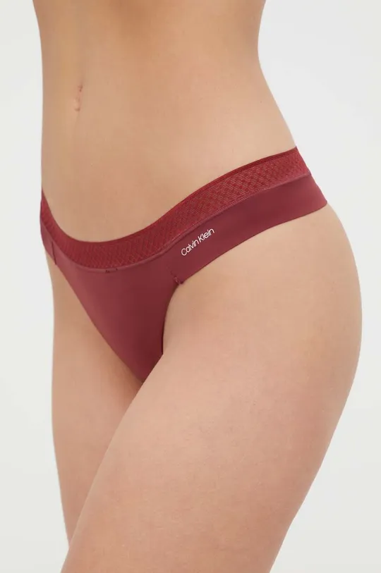 Tangá Calvin Klein Underwear burgundské